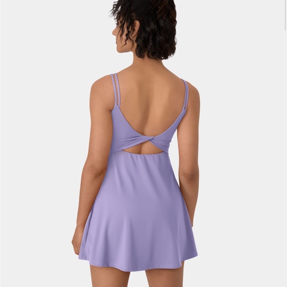 Everyday Cloudful™ Double Straps Backless Twisted 2-Piece Exercise Dress-Flipped - Picture 1 of 15